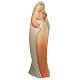 Virgin Mary Alma statue in Val Gardena colored maple wood s1