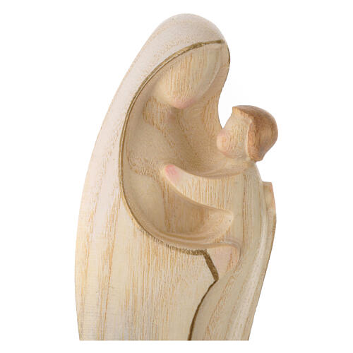 Virgin Mary Alma in watercolor Val Gardena ash wood 2