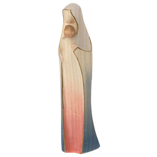 Virgin Mary Alma in watercolor Val Gardena ash wood 3