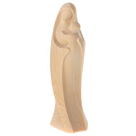 Madonna Alma statue Vierge à l'Enfant bois naturel de pin des Alpes Val Gardena
