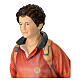 Blessed Carlo Acutis statue in colored Valgardena wood s2