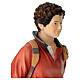 Blessed Carlo Acutis statue in colored Valgardena wood s6