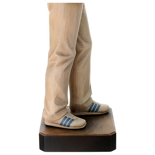 Statue of Blessed Carlo Acutis in colored Valgardena wood 11