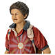 Statue of Blessed Carlo Acutis in colored Valgardena wood s6