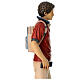 Statue of Blessed Carlo Acutis in colored Valgardena wood s7