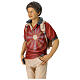 Statue of Blessed Carlo Acutis in colored Valgardena wood s8