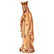 Our Lady of Lourdes with golden crown, lime wood statue, Val Gardena s3