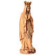 Statua Madonna di Lourdes con corona legno di tiglio Val Gardena in oro s5