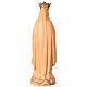 Statua Madonna di Lourdes con corona legno di tiglio Val Gardena in oro s6