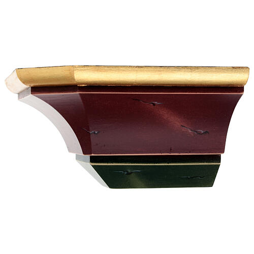 Mensola parete semplice legno colorato Valgardena 5