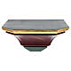 Simple colored wood wall shelf, Val Gardena s1