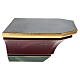 Simple colored wood wall shelf, Val Gardena s4