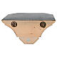 Simple colored wood wall shelf, Val Gardena s6