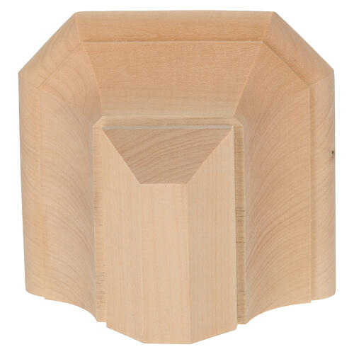 Mensola parete semplice legno Valgardena naturale 2