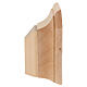 Mensola parete semplice legno Valgardena naturale s5