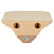 Mensola parete semplice legno Valgardena naturale s6
