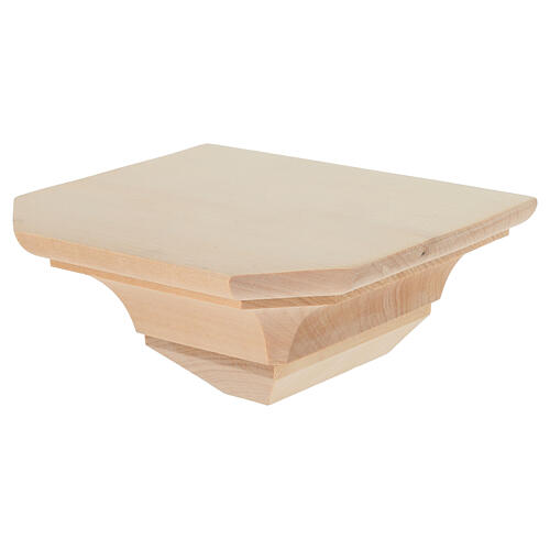 Simple wooden wall shelf Val Gardena natural 3