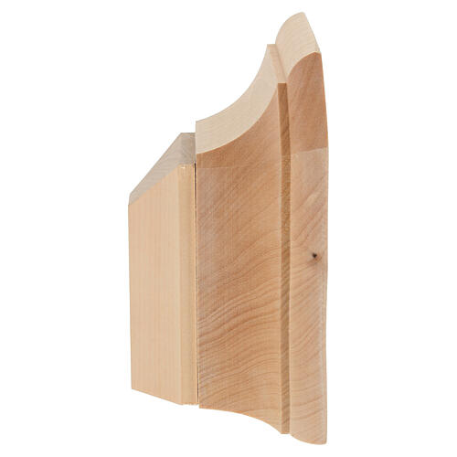 Simple wooden wall shelf Val Gardena natural 5