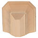 Simple wooden wall shelf Val Gardena natural s2