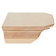 Simple wooden wall shelf Val Gardena natural s4