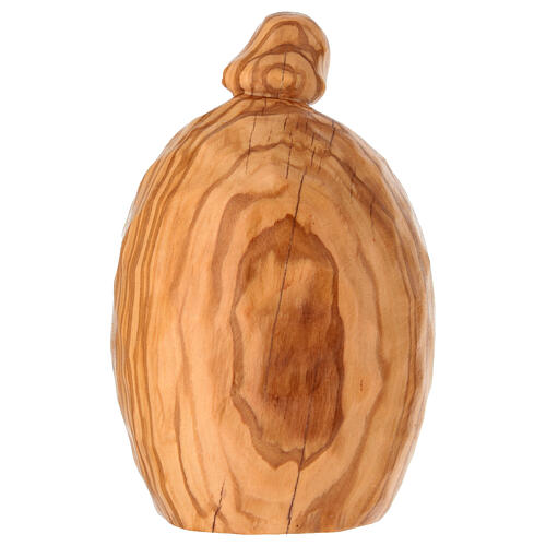 Modern Holy Family in olive wood, Val Gardena 4