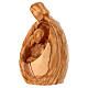 Modern Holy Family Statue in Val Gardena Olive Wood s3