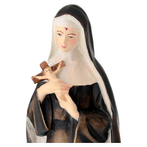 Estatua madera pintada Santa Rita Val Gardena 2