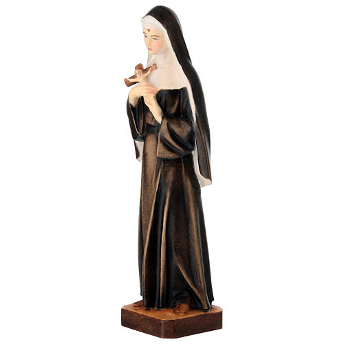 Estatua madera pintada Santa Rita Val Gardena 3