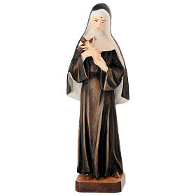 Statua legno dipinto Santa Rita Val Gardena