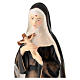 St Rita Statue in Val Gardena Painted Wood s2