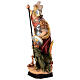 Saint George and the dragon, painted wood statue, Val Gardena s5
