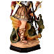 Saint Georges et le dragon statue bois peint Val Gardena s4