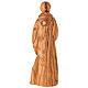 Statua San Francesco in legno d'ulivo Val Gardena s4