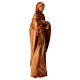 Virgen con Niño rostros estilizados madera de olivo Val Gardena s5