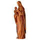 Madonna con Bambino volti stilizzati legno d'ulivo Val Gardena s3