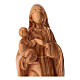 Madonna con Bambino volti stilizzati legno d'ulivo Val Gardena s4