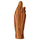 Virgin Mary and Child Statue with Stylized Faces Val Gardena Olive Wood s6
