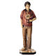 Saint Carlo Acutis Statue in Burnished Val Gardena Wood s1