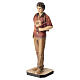 Saint Carlo Acutis Statue in Burnished Val Gardena Wood s5