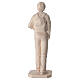 St. Carlo Acutis statue in natural wood, Val Gardena s6