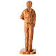 Statue en bois d'olivier Carlo Acutis Val Gardena s4