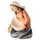 Small coloured wooden statue of Mary in Leonardo Nativity Scene from Val Gardena s2