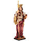 Statue Saint Eric IX of Sweden painted wood Val Gardena s3