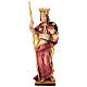 Estatua San Enrique IX de Suecia madera pintada Val Gardena s1