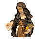 Heilige Katharina von Siena, Statue aus bemaltem Ahornholz, Grödnertal s2