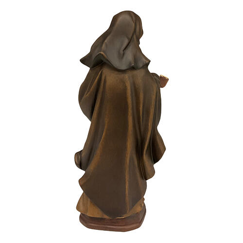 Estatua Santa Catalina de Siena en madera pintada Val Gardena 5