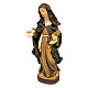 Saint Catherine of Siena statue colored Val Gardena wood s1