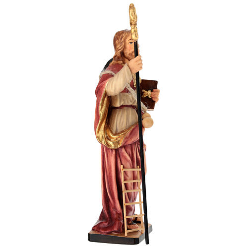 Statua San Giovanni Climaco legno dipinto Val Gardena 4