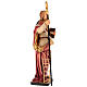 Statua San Giovanni Climaco legno dipinto Val Gardena s4