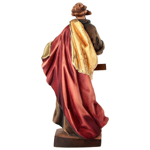 Saint Philip the Apostle, painted wood statue, Val Gardena 4